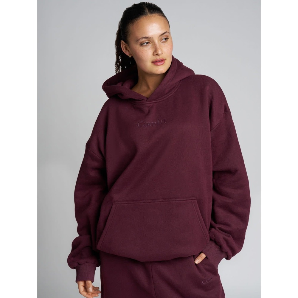 Comfrt Signature Hoodie Unisex Large Maroon